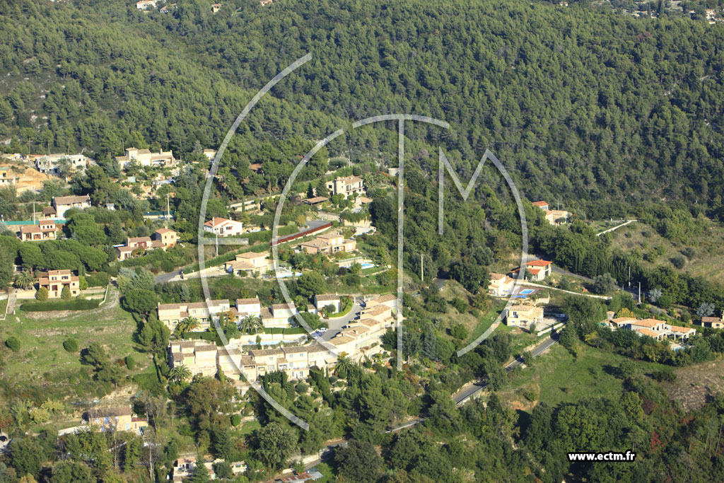 Photo arienne de Vence (Chemin du Pioulier)