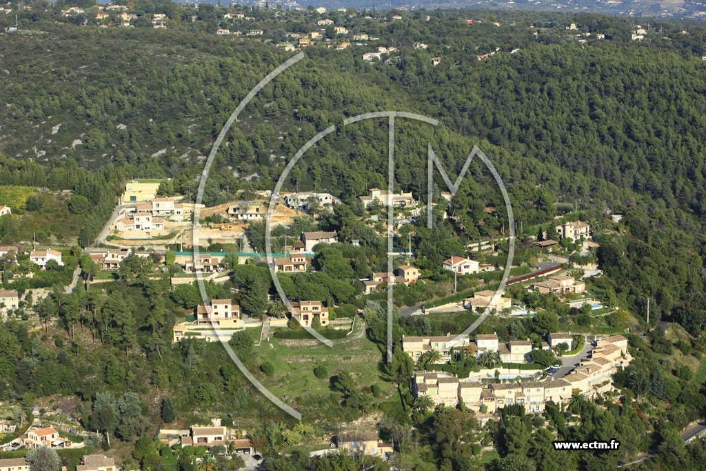 Photo arienne de Vence (Chemin du Pioulier)