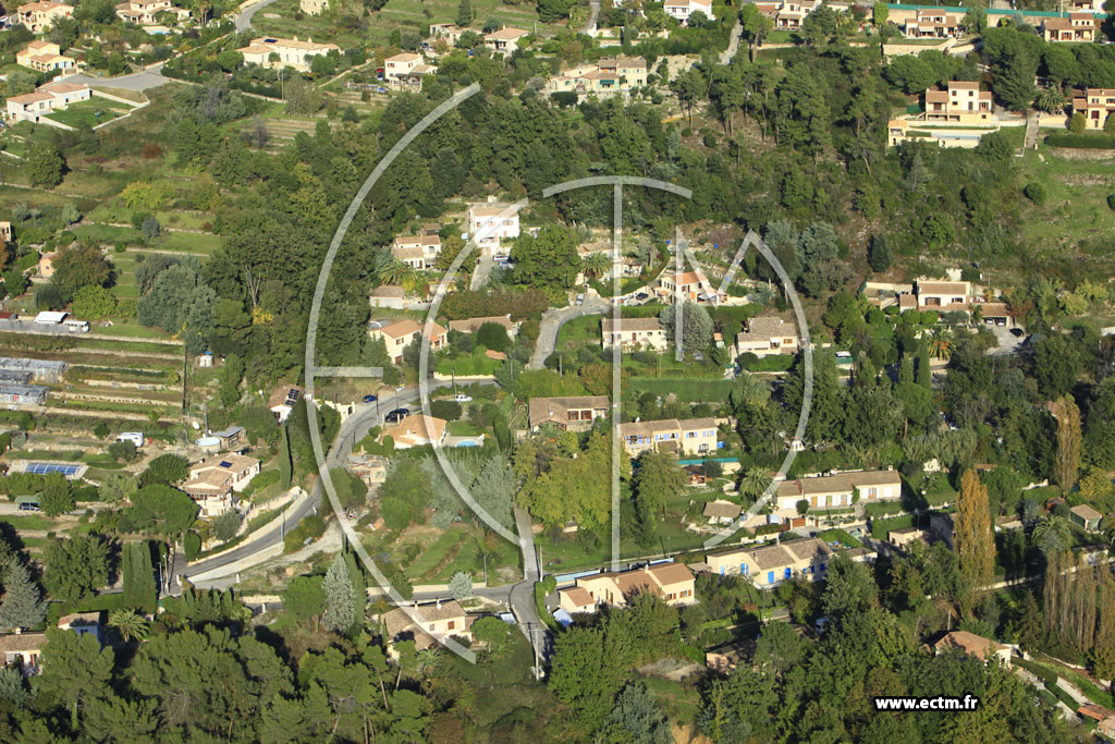 Photo arienne de Vence (Chemin du Pioulier)