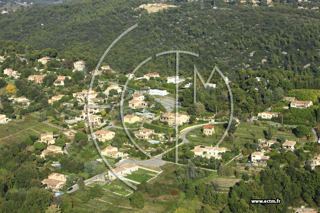 Photo arienne de Vence (Chemin du Pioulier)