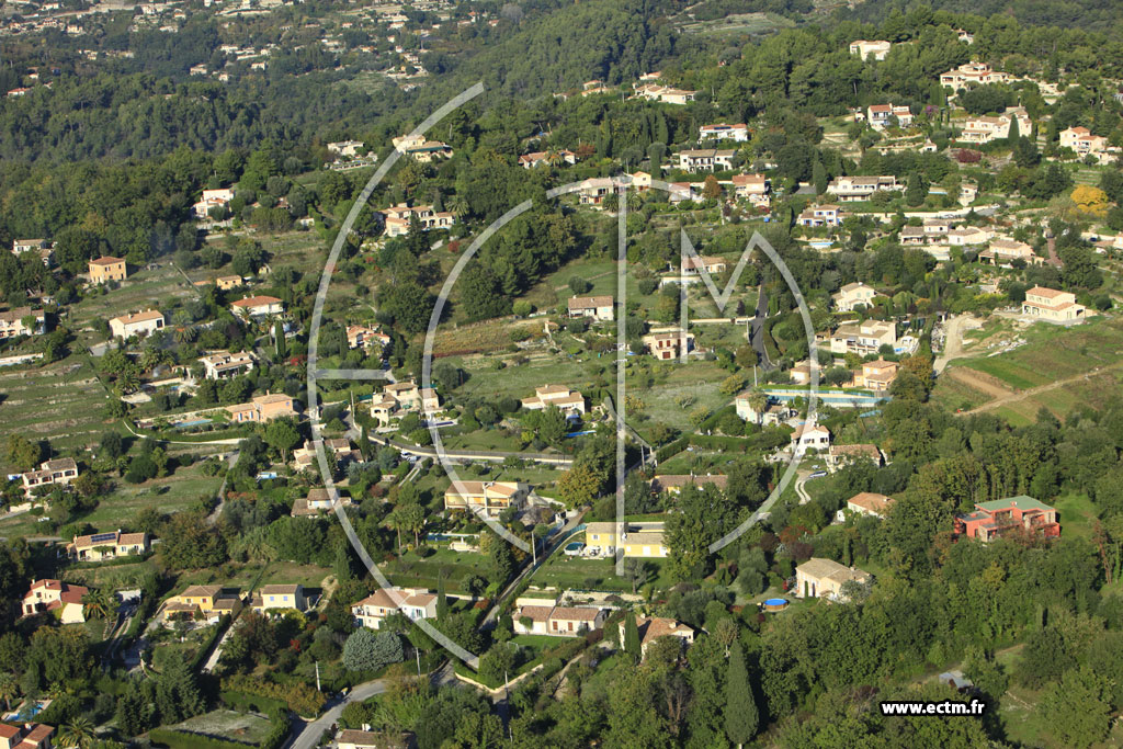 Photo arienne de Vence (Chemin du Pioulier)