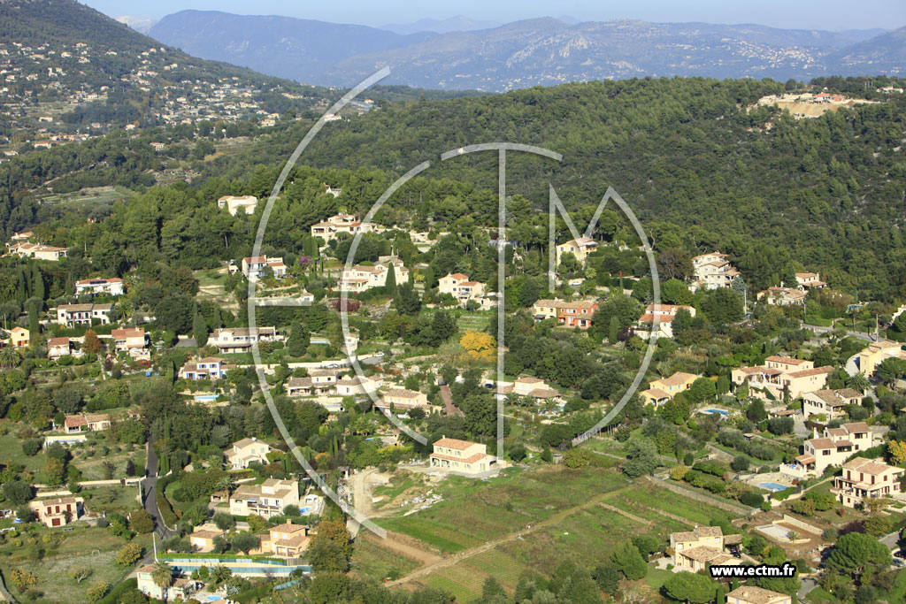 Photo arienne de Vence (Chemin du Pioulier)