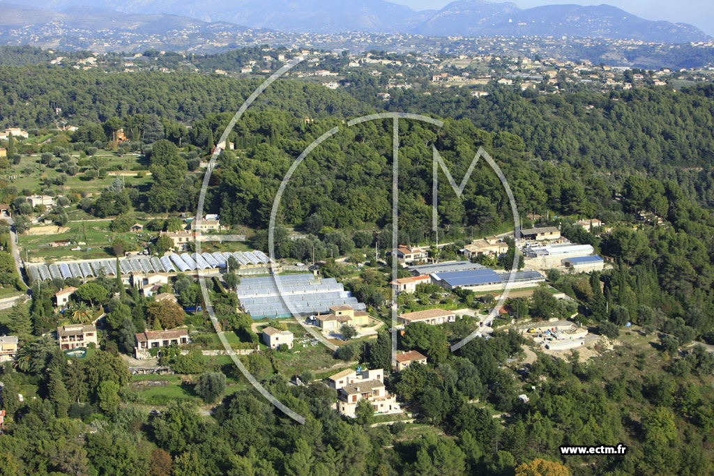 Photo arienne de Vence (Chemin du Suveran)