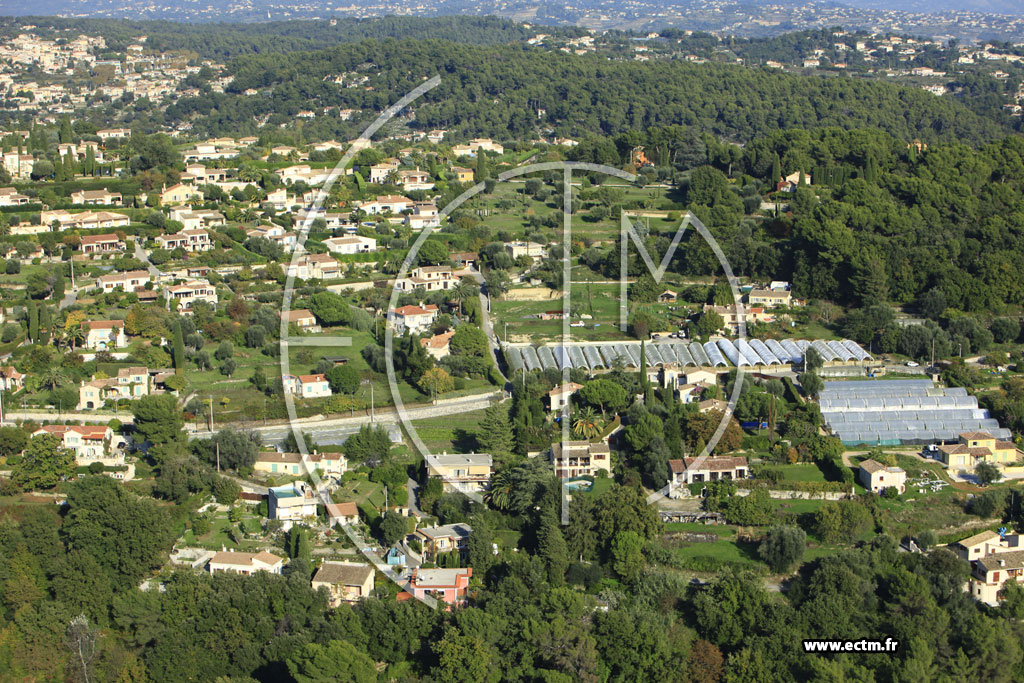 Photo arienne de Vence (Chemin du Suveran)