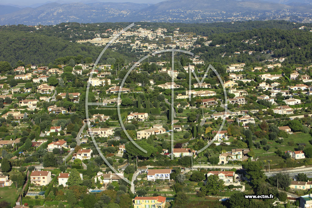 Photo arienne de Vence (Chemin du Suveran)