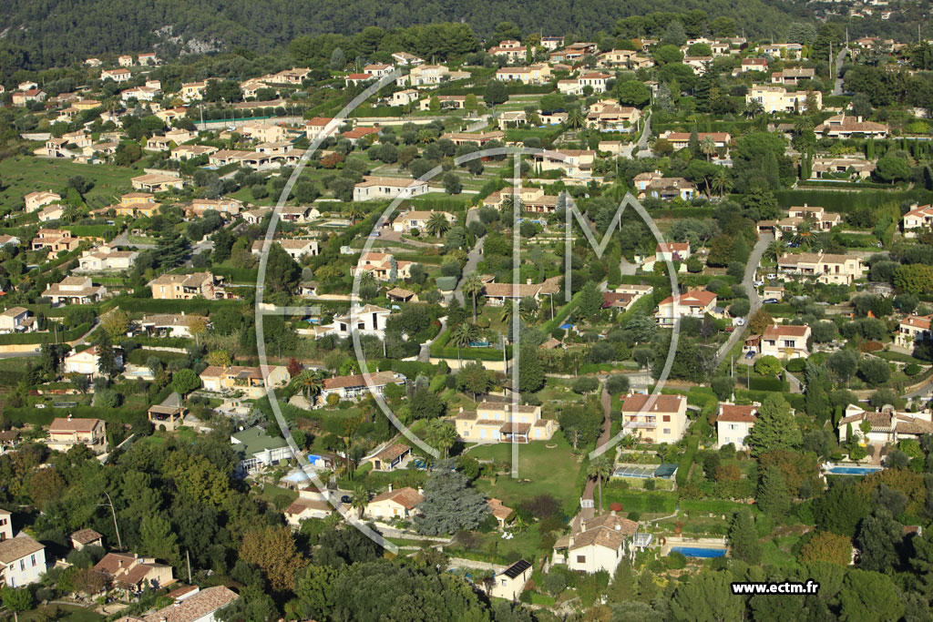 Photo arienne de Vence (Chemin du Suveran)