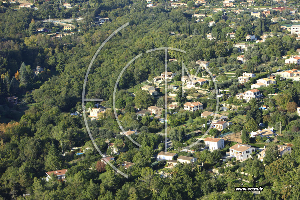 Photo arienne de Vence (Chemin du Vallon Notre Dame)