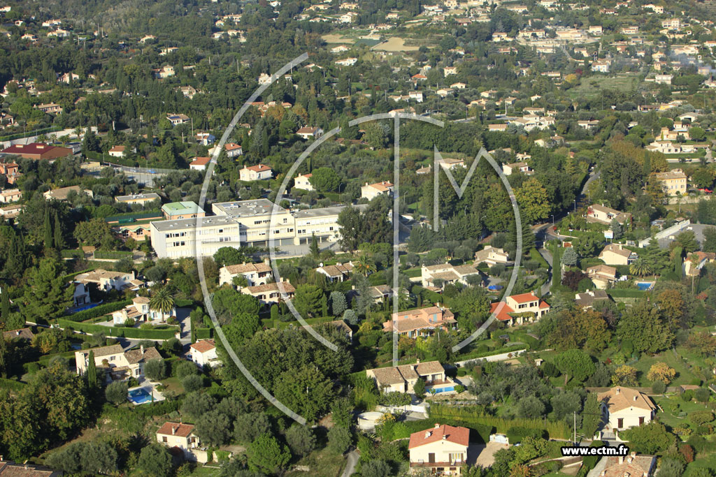 Photo arienne de Vence (Parc du Bel Respiro)