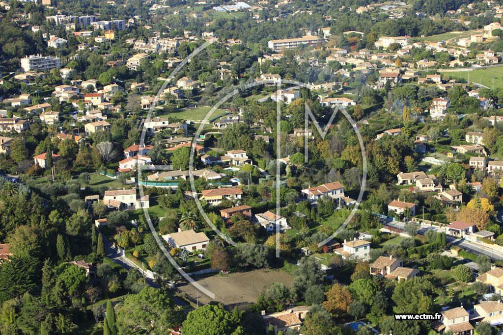 Photo arienne de Vence (Route de Cagnes)