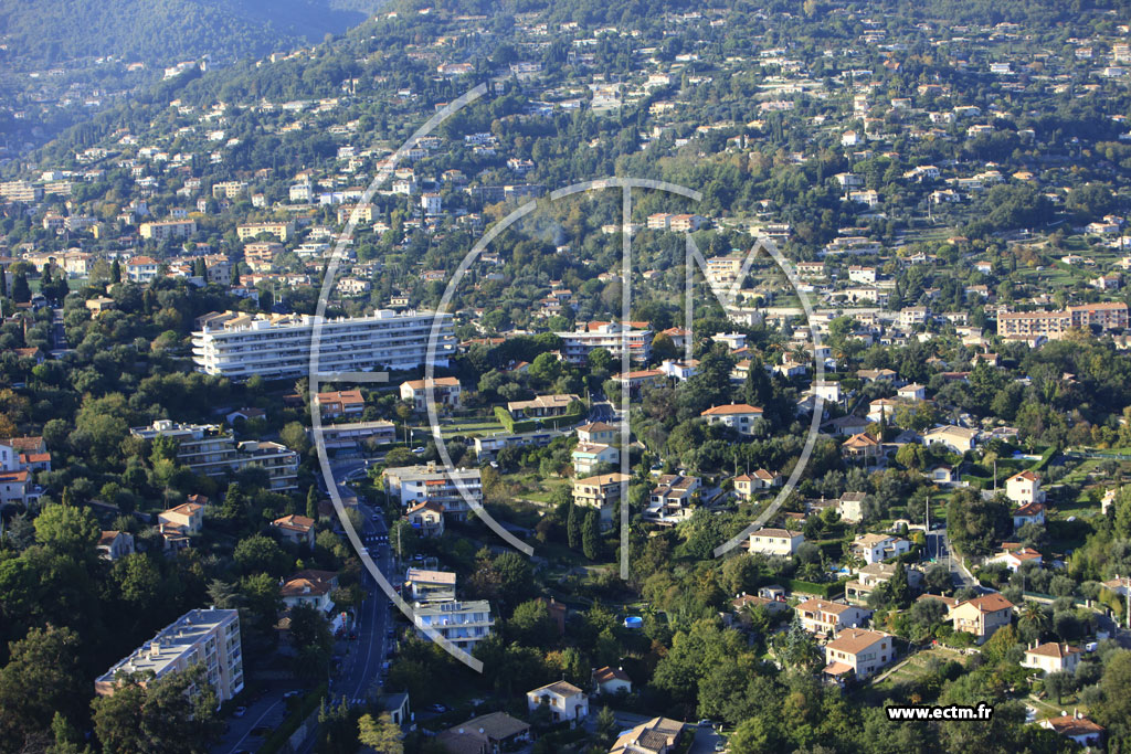 Photo arienne de Vence (Route de Cagnes)