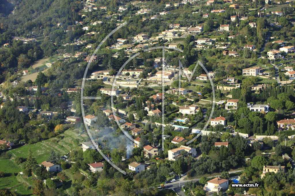 Photo arienne de Vence (Route de Grasse)