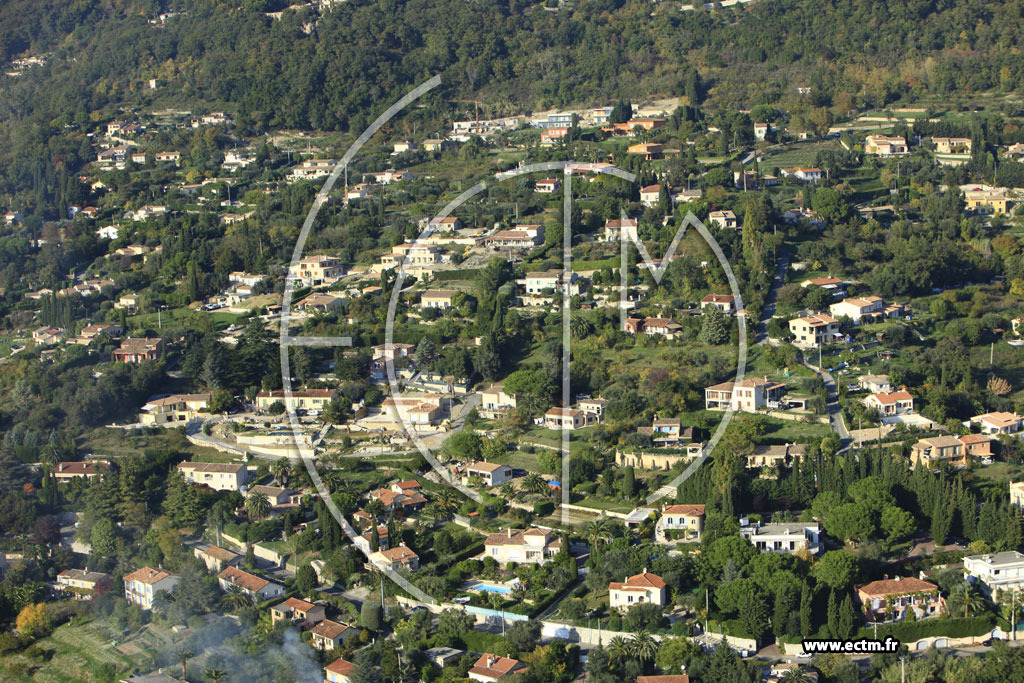 Photo arienne de Vence (Route de Grasse)