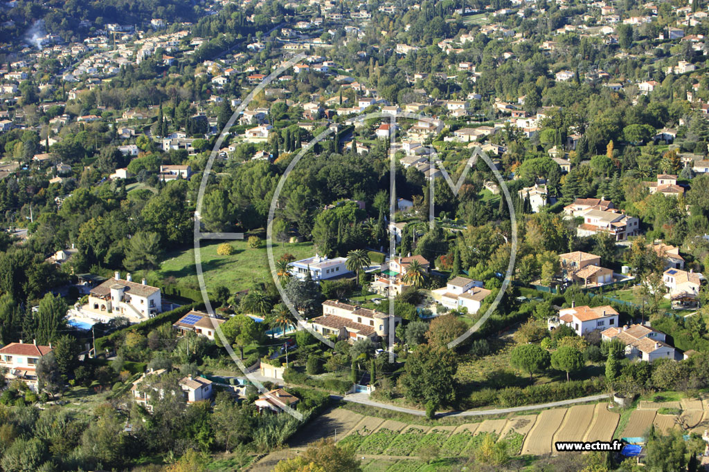 Photo arienne de Villeneuve-Loubet (Chemin des Figournas)