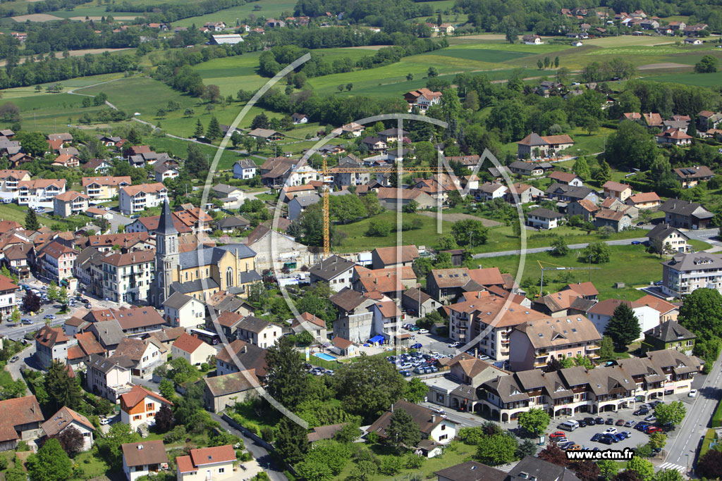 Photo arienne de Bons-en-Chablais