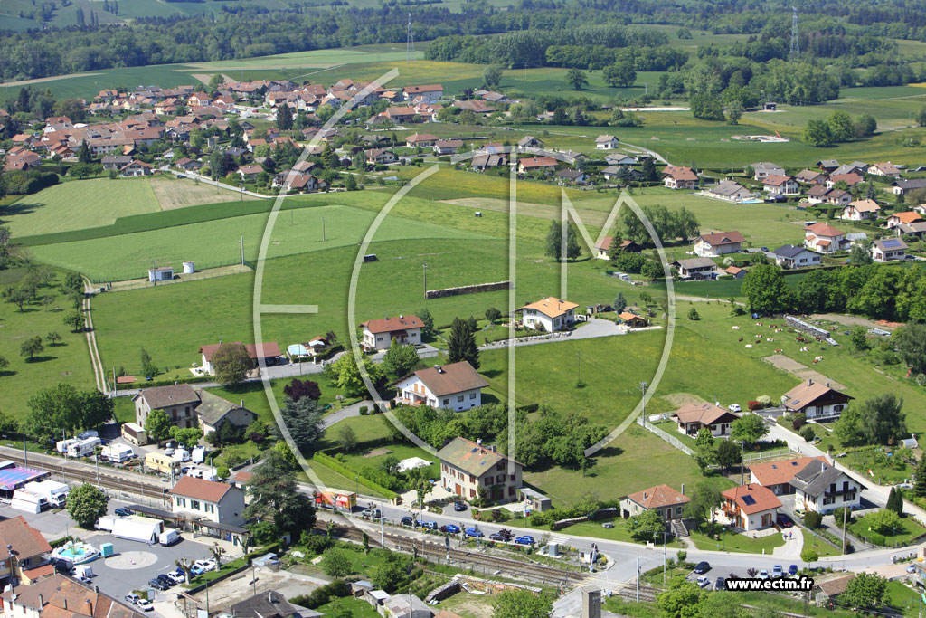 Photo arienne de Bons-en-Chablais (Chez Moachon)