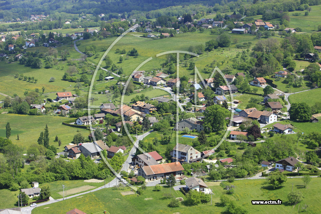 Photo arienne de Bons-en-Chablais (Langin)