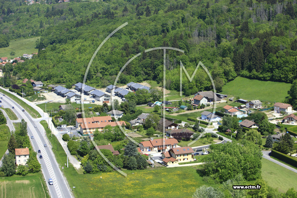 Photo arienne de Cranves-Sales (Route de Thonon)