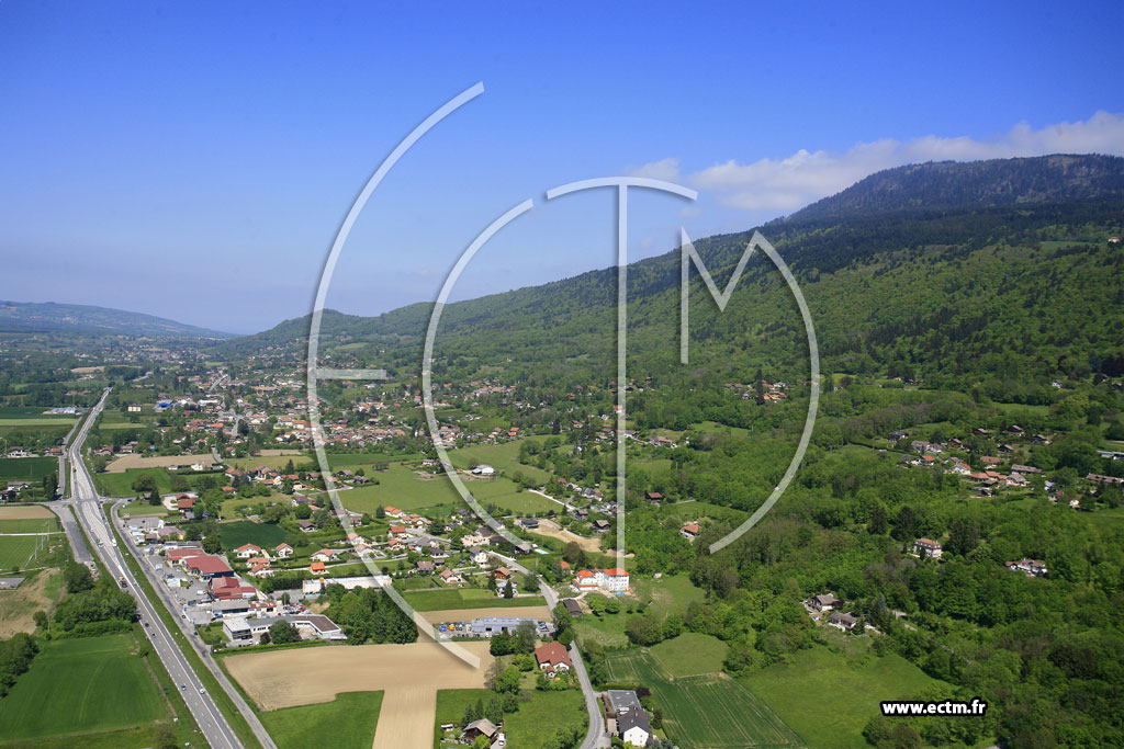 Photo arienne de Saint-Cergues