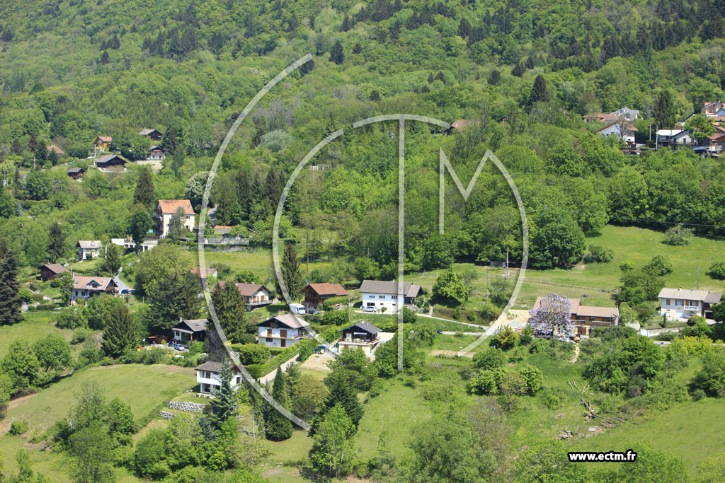 Photo arienne de Saint-Cergues