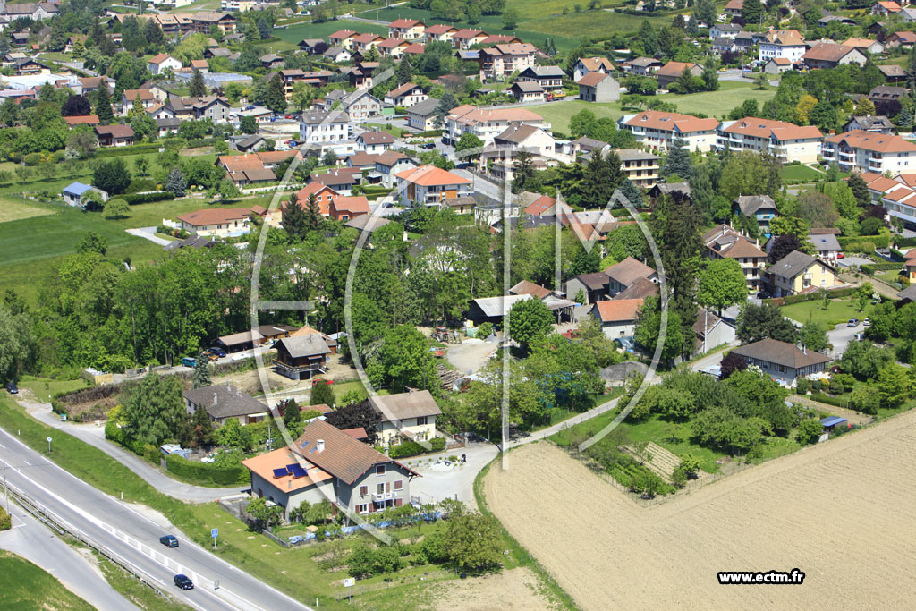 Photo arienne de Saint-Cergues