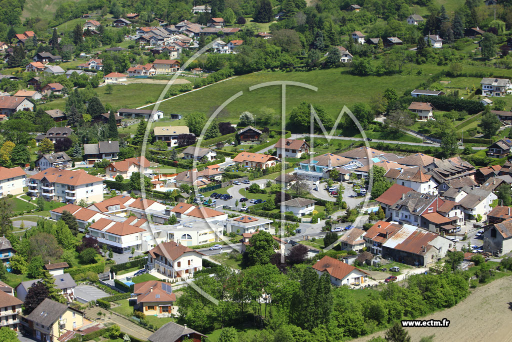 Photo arienne de Saint-Cergues
