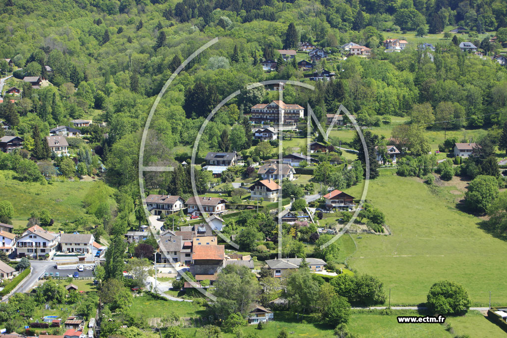 Photo arienne de Saint-Cergues