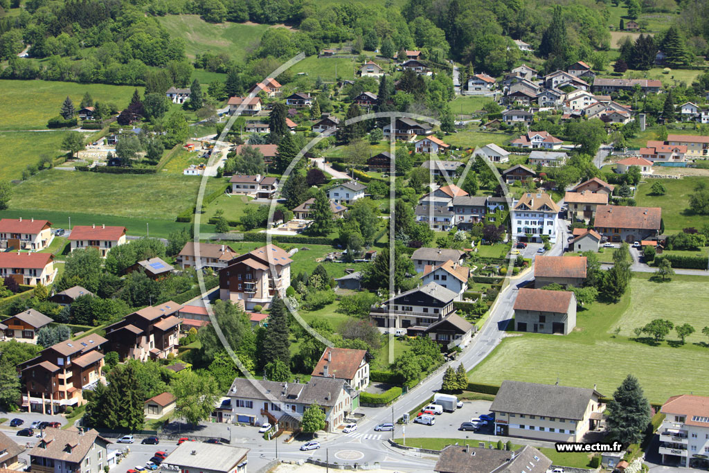 Photo arienne de Saint-Cergues