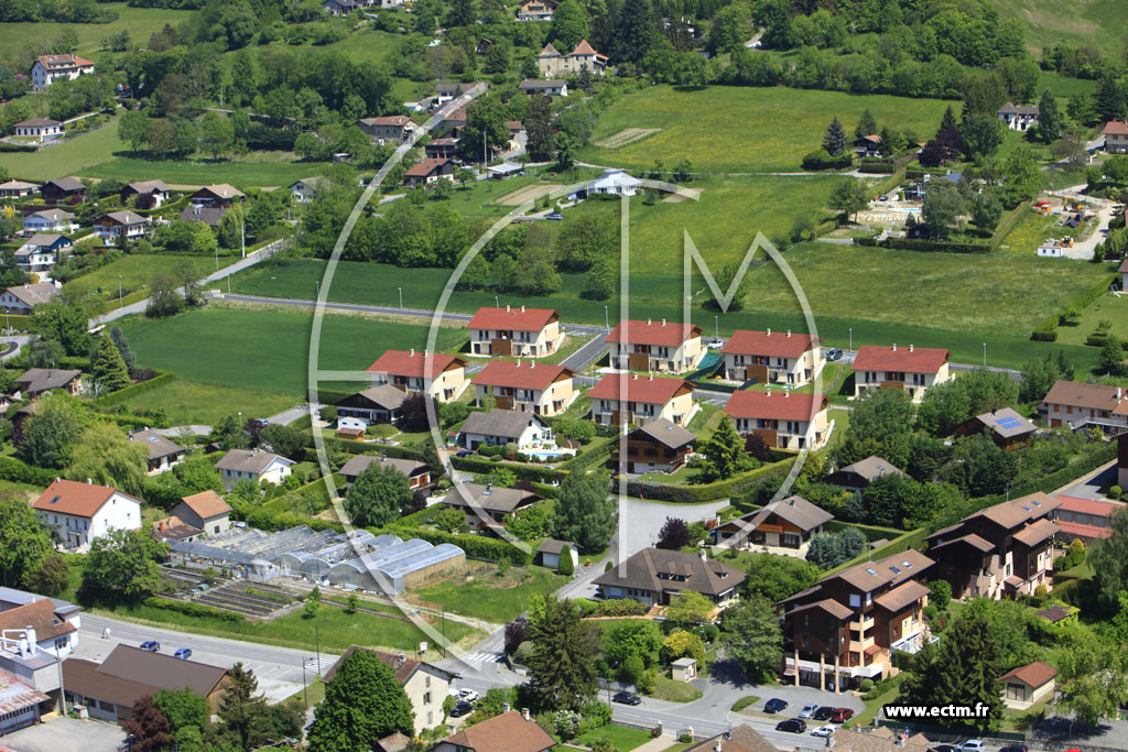 Photo arienne de Saint-Cergues