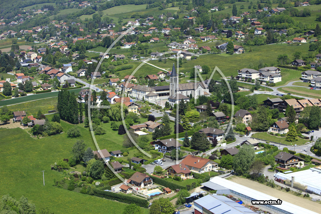Photo arienne de Saint-Cergues