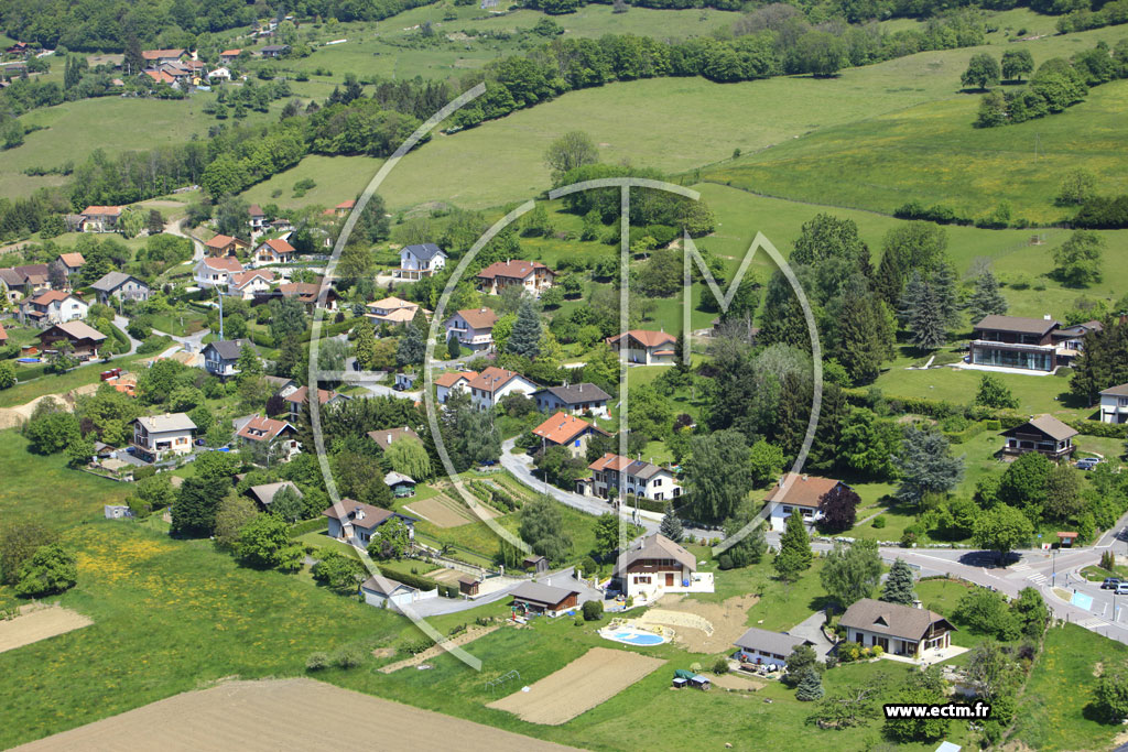 Photo arienne de Saint-Cergues