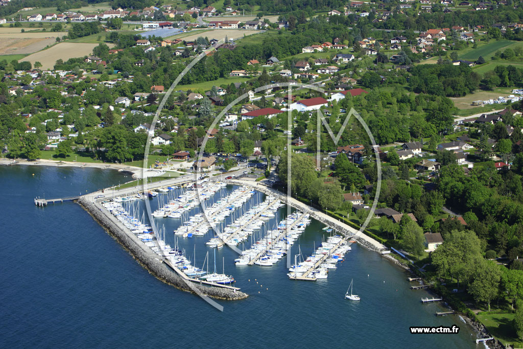 Photo arienne de Sciez (Port de Plaisance)