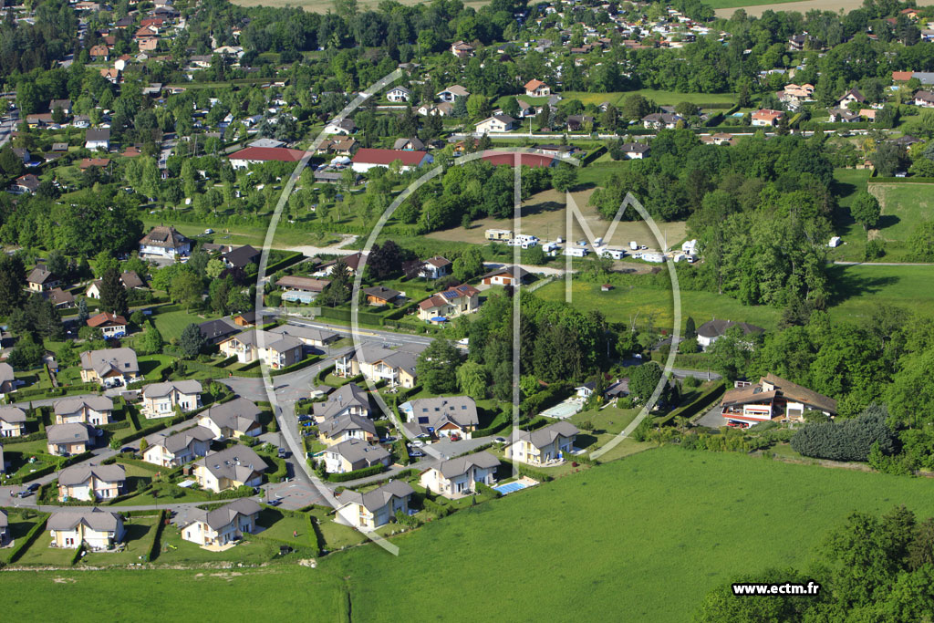 Photo arienne de Sciez (Route du Port)