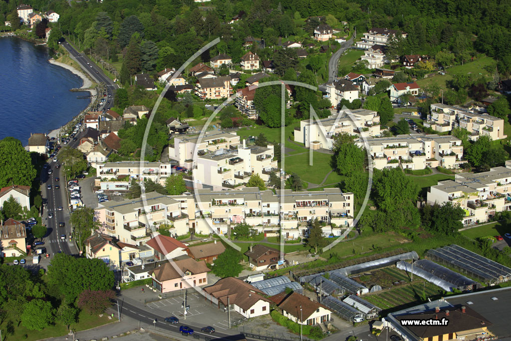 Photo arienne de Publier-Amphion-les-Bains