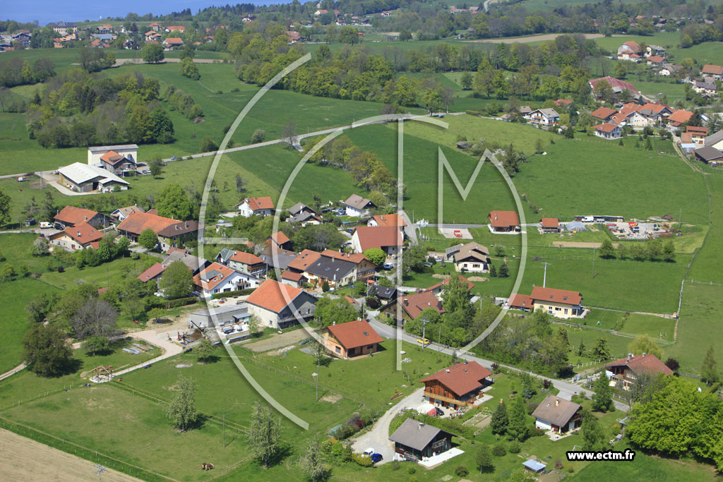 Photo arienne de Saint-Paul-en-Chablais (Chez Thiollay)