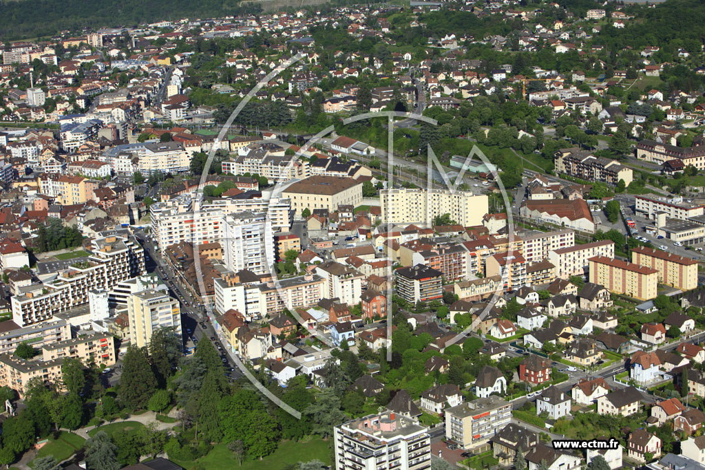 Photo arienne de Thonon-les-Bains