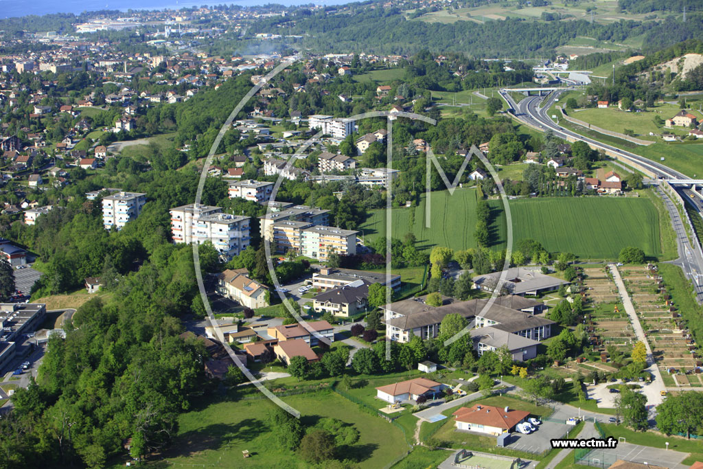 Photo arienne de Thonon-les-Bains (Chemin des Harpes)