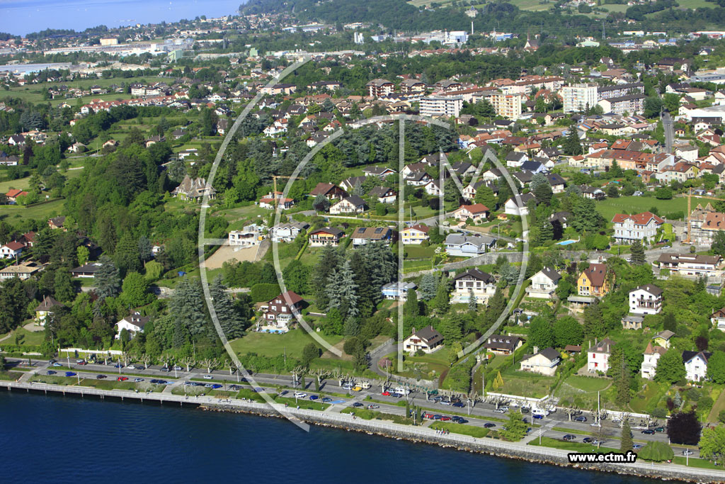 Photo arienne de Thonon-les-Bains (Quai de Ripaille)