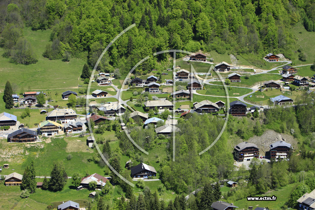 Photo arienne de Montriond (Le Crt)