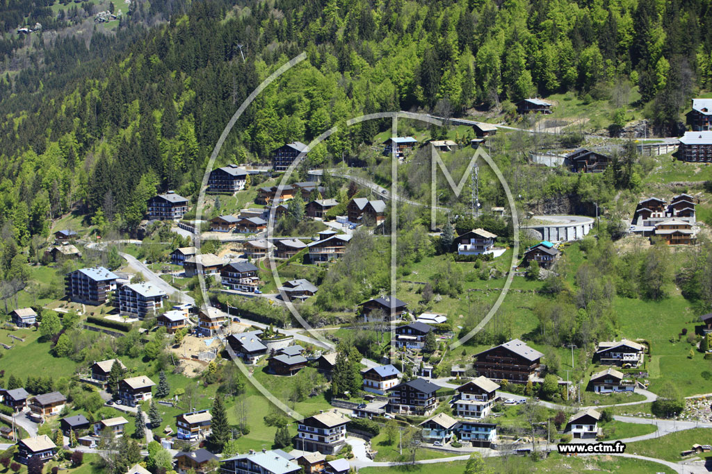 Photo arienne de Morzine