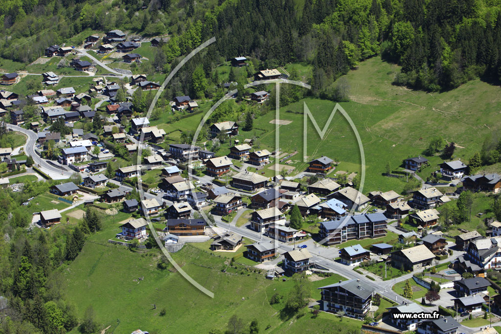 Photo arienne de Morzine