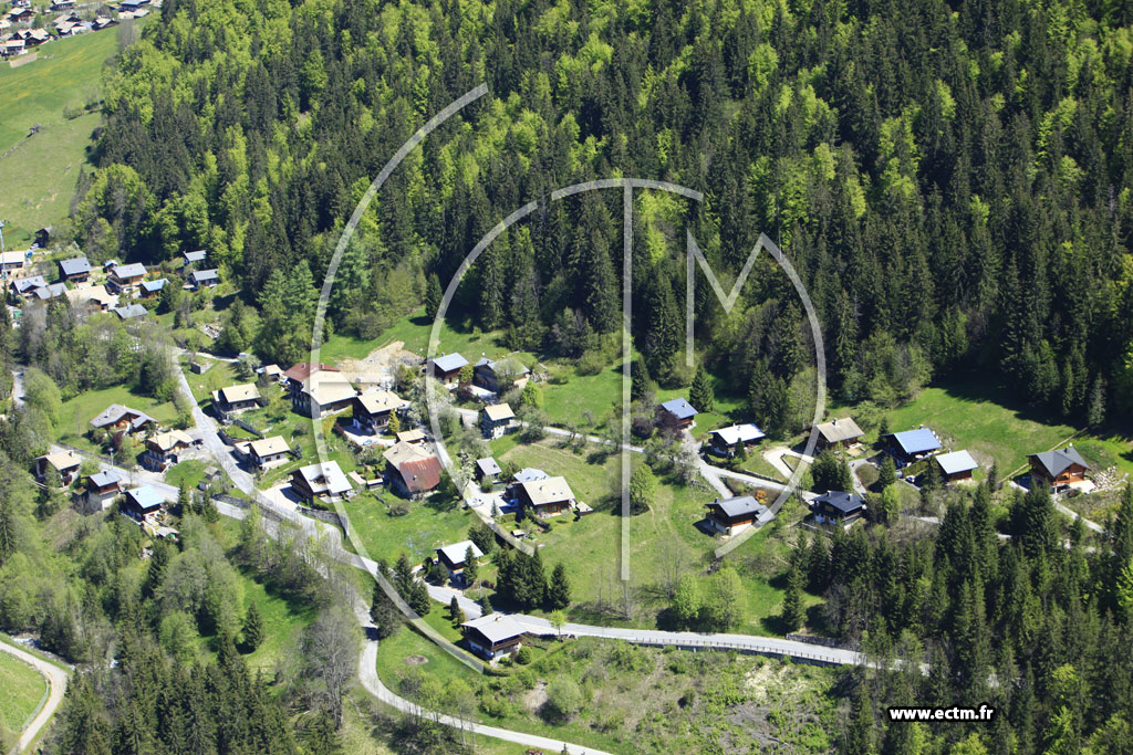 Photo arienne de Morzine (Mernaz)
