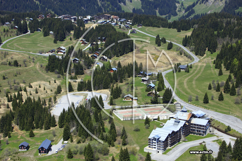Photo arienne de Taninges (Le Praz de Lys)