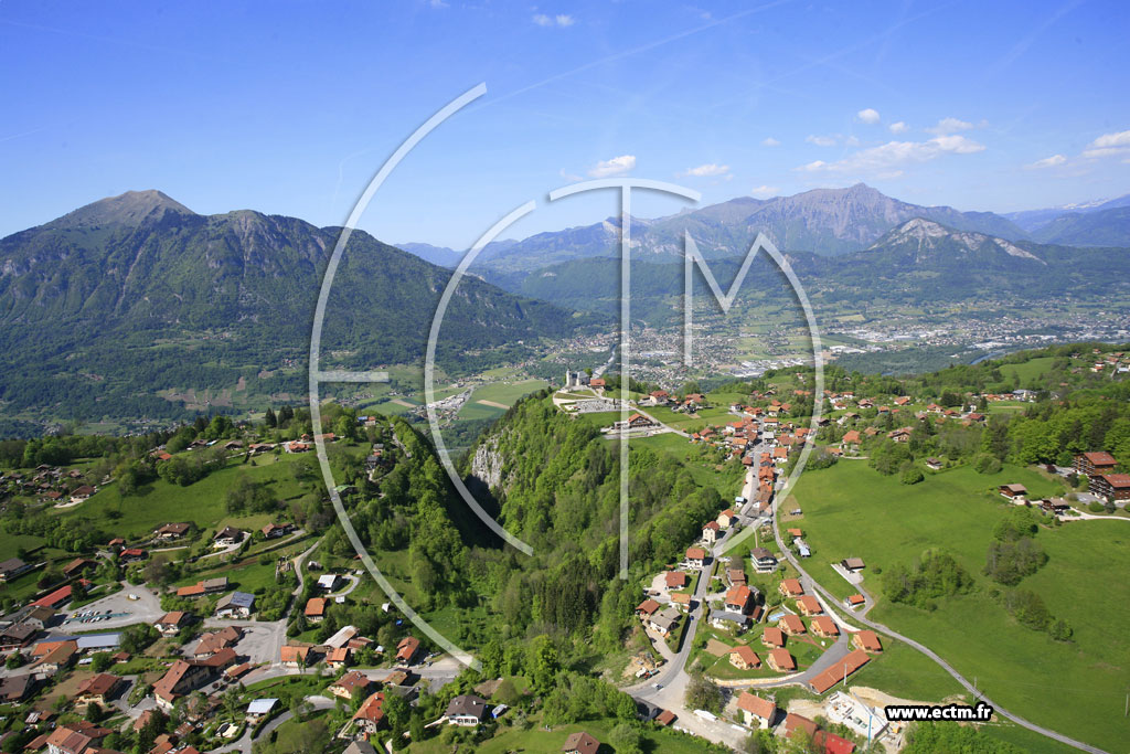 Photo arienne de Mont-Saxonnex