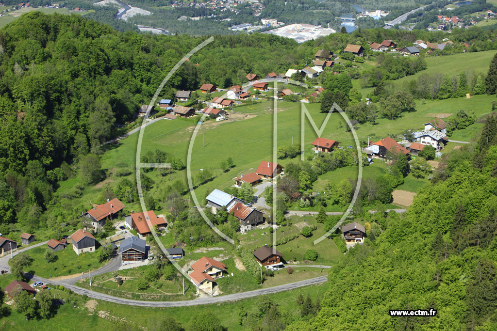 Photo arienne de Mont-Saxonnex (La Balme)