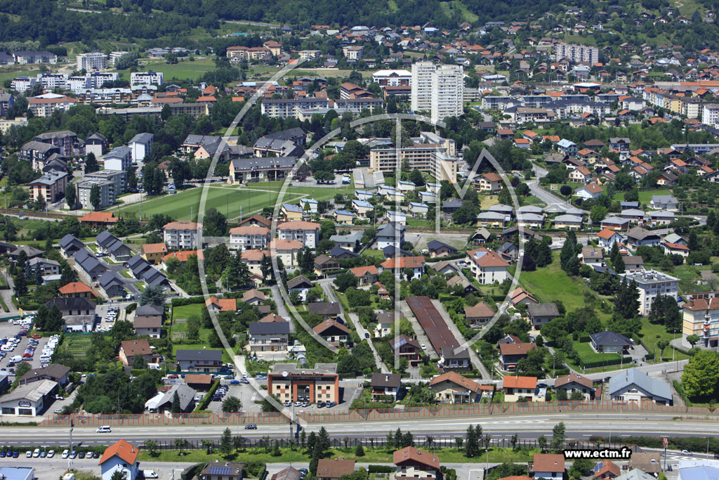 Photo arienne de Albertville (Avenue du Champ de Mars)