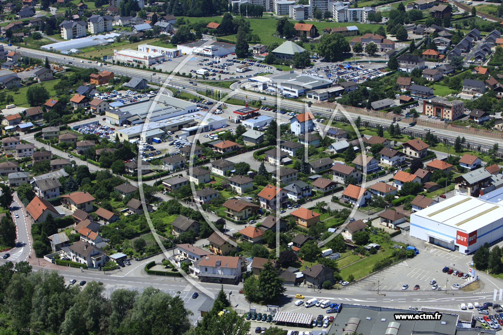 Photo arienne de Albertville (Route de Grignon)