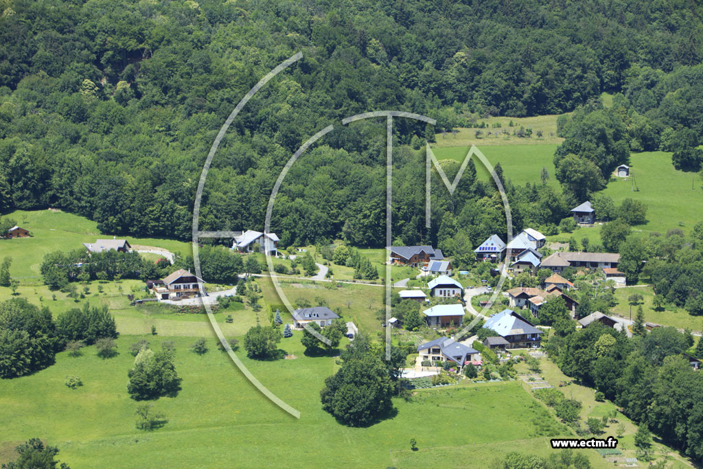 Photo arienne de Mercury (Route du Verney)