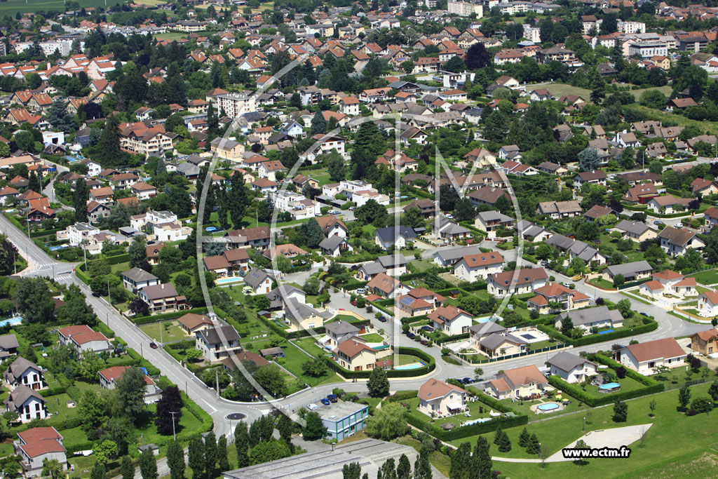 Photo arienne de Pontcharra (Lotissement Les Jardins de Brnice)