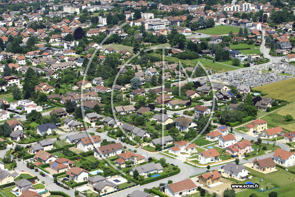 Photo arienne de Pontcharra (Lotissement Les Jardins de Brnice)