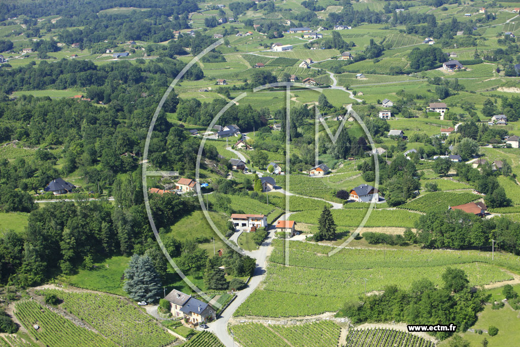 Photo arienne de Les Marches